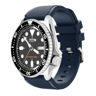 Universal 22mm Quick Release Watch Band Replacement Rugged Silicone Sport Strap - Image 1 of 4