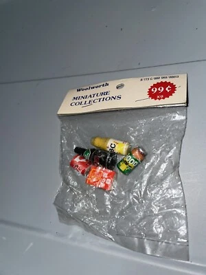 VTG Woolworth Dollhouse Miniature Collections Wood Kitchen Food Accessories MIP - Image 1 of 3