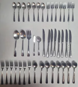 ONEIDA IMPULSE FLATWARE Full Service for 6 with Serving Set and Extras 42 Pieces - Picture 1 of 24