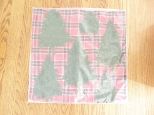 Pottery Barn Forest Tree Applique Throw Pillow Cover, 20 in Square -Woods - New - Picture 1 of 5