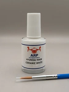 For Hyundai Code WAW CERAMIC WHITE Touch up Paint + Fine Tipped Brush - Picture 1 of 5