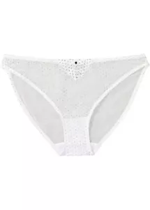Rio Slip Gr. 48/50 Weiß Schwarz Damen-Unterwasche Panty String Neu - Bild 1 von 1