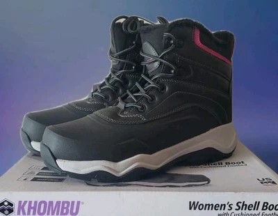 Khombu Riley Women's Shell Snow Boot Black Size 10 Cushioned Faux Fur Lined New - Image 1 of 4