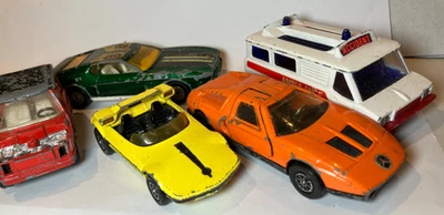Quintal de sucata - 1970 Corgi Whizzwheels: Mustang; C111; OSI DAF; Bertone Barchetta - Imagem 1 de 4