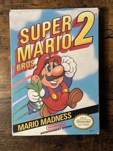Nes CIB Super Mario Bros 2 Complete In Box Nintendo Manual + Cart - Picture 1 of 10