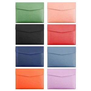 Large Capacity Leather File Folder A4 A5 File Bag Document Bag - Picture 1 of 28