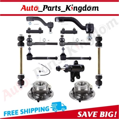 13x Front Steering Tie Rod End Link Sway Bar End For 1995-2000 Chevrolet K3500 - Image 1 of 4
