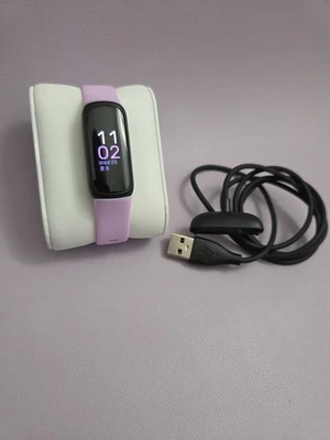 Fitbit Inspire 3 Health and Fitness Tracker Black Case with Lilac Bliss Band - Image 1 of 4