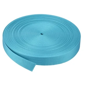 Piatto Nylon Cinghia Cinta 1 Pollici 25 Iarde Chiaro Blu - Foto 1 di 7