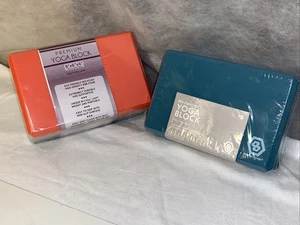 My Favorite Premium Clever Yoga Block 9 x 6 x 4 Red Dark Gray 9 x 3 x 6 Lot Of 2 - Picture 1 of 11