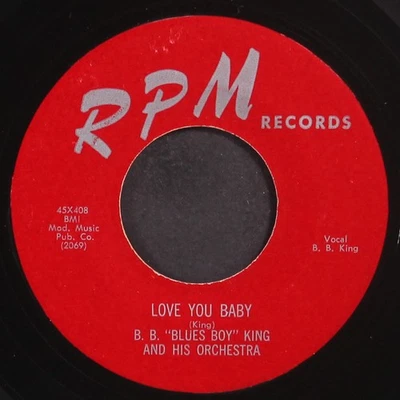 B.B. KING: love you baby / the woman i love RPM 7" Single 45 RPM - Image 1 of 2