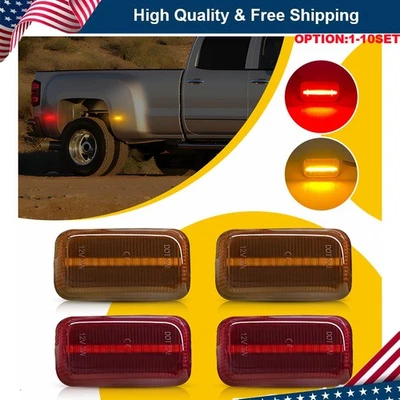 LED 侧标记灯适用于吉姆西 Sierra 2500HD/3500HD 双床 2015 - 2023 4 - 40x — 第 1/4 张图片