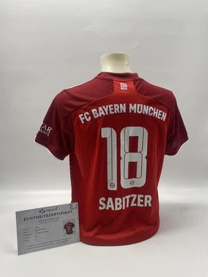 Bayern München Trikot Marcel Sabitzer signiert Autogramm Adidas COA M - Bild 1 von 4