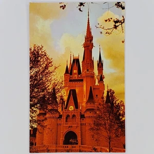 Cinderella Castle Postcard Vintage Disney World Magic Kingdom 1970s Reduced - Picture 1 of 2