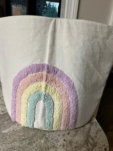Pottery Barn Kids Embroidered color pop rainbow Storage Toy Dump - Picture 1 of 5