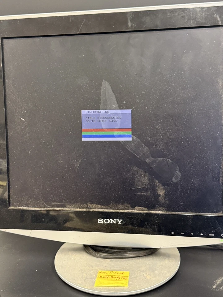 Sony 17" Floating Frame Tilt Flat Panel 5:4 TFT LCD Monitor 1280x1024 SDM-HS73 - Image 1 of 3