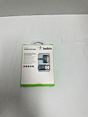 Genuine BELKIN Charge Sync Cable for iPOD, iPad 3/2/1 iPhone 4S/4/3GS/3G  - 1.2M - Image 1 of 4