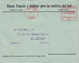CHILI - SANTIAGO - LE 16-23-1932 - ENTETE BANCO FRANCES E ITALIANO PARA LA AMERI - Imagen 1 de 1