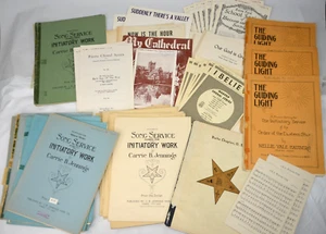 Order Of The Eastern Star SHEET MUSIC LOT Large Montana Butte Initiation March - Picture 1 of 6