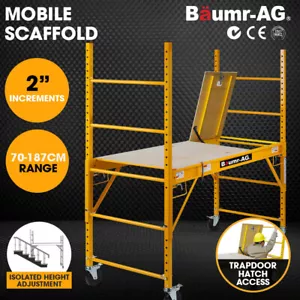 Baumr-AG 450kg Mobile Scaffolding Scaffold Steel Moveable Portable Work Platform - Picture 1 of 12