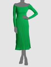 $2190 Ralph Lauren Purple Label Women's Green Silk Off-Shoulder Dress Size S