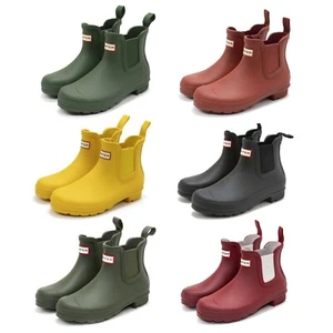 NEW Hunter Womens Original Chelsea Waterproof Rain Ankle Boots - Picture 1 of 42