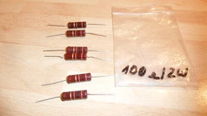100 Ohm / 2W Widerstand Farbe Gold Braun Schwarz Braun 6 Stück - Bild 1 von 5