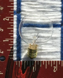 BOXof 25 new CLEAR movie marquee sign LIGHT bulb 10w globe G12.5 candelabra E12 - Picture 1 of 3