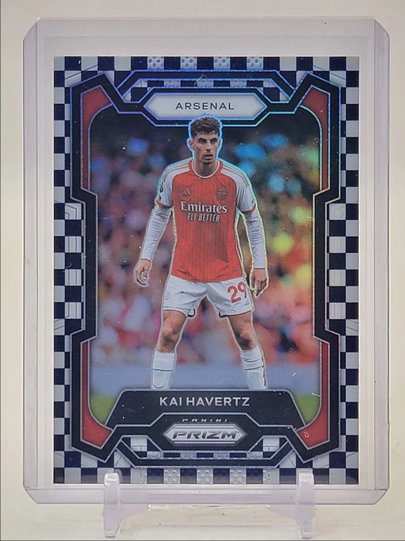 KAI HAVERTZ 2023 PRIZM PREMIER LEAGUE BLACK WHITE CHECKER Q1816