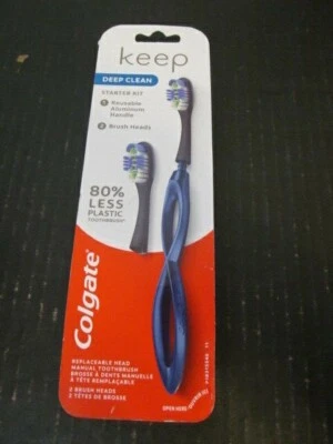 Kit de inicio manual con mango de aluminio reutilizable Colgate Keep Deep Clean Foto 1 de 4