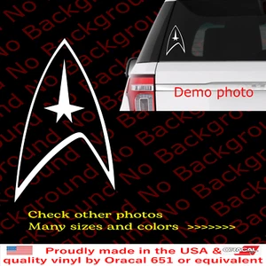 Star Trek Vinyl Decal Original Series Command Insignia | Die Cut Sticker FY122 - Bild 1 von 8