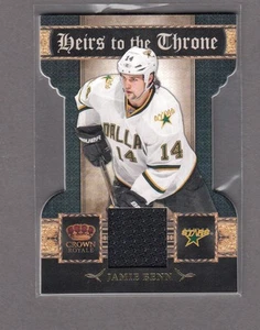 JAMIE BENN 2011 CROWN ROYALE HEIR TO THE THRONE DIE CUT GAME USED JERSEY ~ STARS - Picture 1 of 1