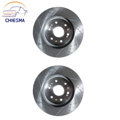 12.99 inch Front Drilled Rotors For Chevy Silverado SUBURBAN GMC Sierra 1500 Foto 1 de 4