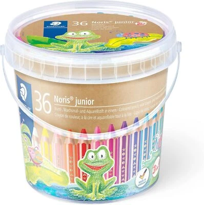 Staedtler Colored Pencils 18 Colors x 2 Watercolor Pencils Norris Junior Bu - Image 1 of 4