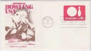 TurtlesTradingPost- Bowling 1971 FDC #U563 - Fleetwood Cachet - Picture 1 of 1