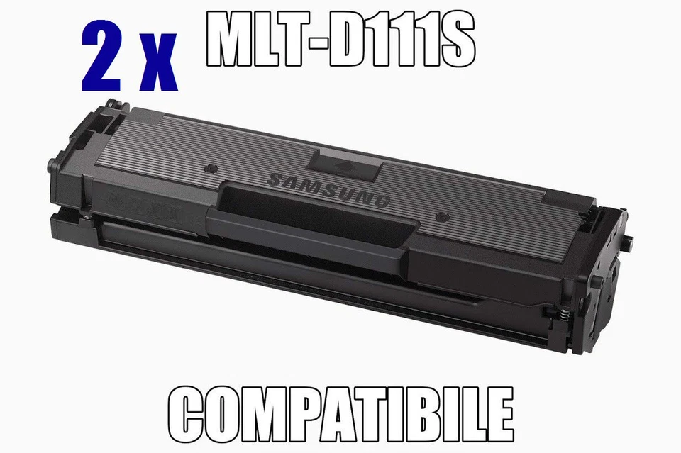 2 TONER MLT-D111L COMPATIBILI PER SAMSUNG Xpress M2070 M2070FW M2020 M2022W - Immagine 1 di 1