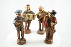 Statuine in resina legno siroco musicisti alte 6-6,5 pollici vintage a scelta - Foto 1 di 30