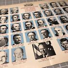 Folded Vintage Presidents of the United States Mini Poster Washington to Ford