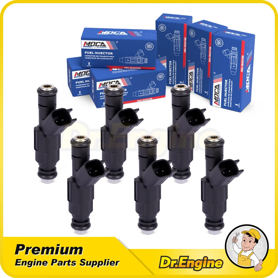 6x Inyector de combustible para 05-09 Chevrolet Equinox 06-09 Pontiac Torrent 3,4 L Foto 1 de 4