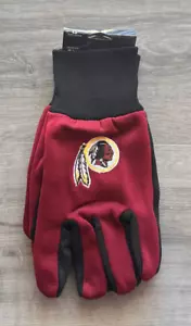 NFL Washington Redskins Adult Utility Garden Work Gloves Embroidered Logo WH - Picture 1 of 3