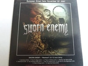 Sworn enemy cd maniacal promo hardcore punk metal - Picture 1 of 2