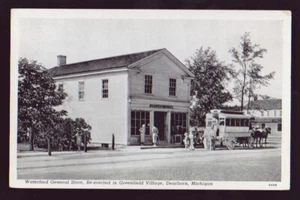 MICHIGAN MI Dearborn Greenfield Village Waterford General Store postcard - Picture 1 of 2