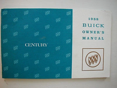 Подлинный оригинальный 1988 Buick века владельцев руководство пользователя руководство оператора книга - Изображение 1 из 4