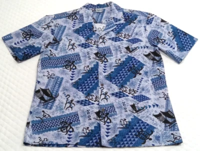 VTG Royal Creations Men's Large Shirt Tribal Hawaiian AOP Made In USA Multicolor - Image 1 of 4