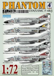 DXM Decal 1/72 USN / USMC F-4B/J Phantom II Collection 4 - Bild 1 von 5