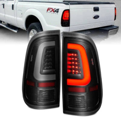 ANZO 2008-2016 Ford  F-250  LED Tail w/ Lights Bar Black Housing Smoke Lens Foto 1 de 4