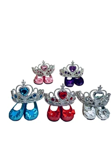 18" Doll Princess Tiara & Matching Shoes, Tiara & Matching Shoes - Picture 1 of 5
