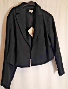 Women's Cropped Black Blazer - Ava & Viv - Sz XXL nwt msrp$40 - Picture 1 of 4