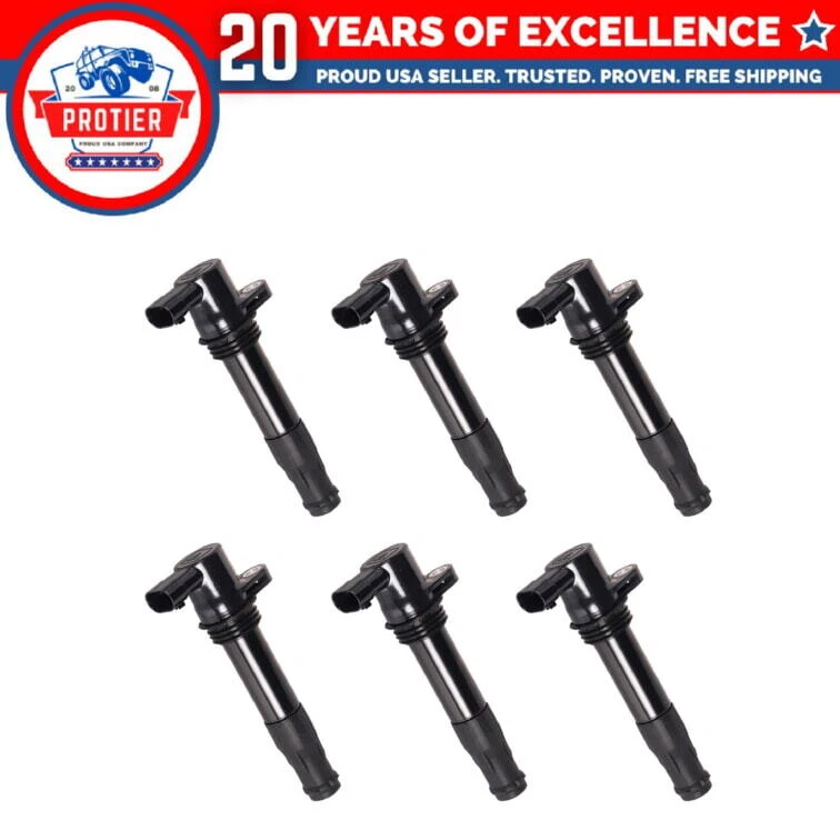Set of 6 Ignition coil Compatible with 2003-2005 Land Rover Freelander HSE 2.5L - Imagem 1 de 1