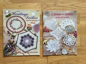 Lot of 2 ASN Doilies Pattern Books Heritage & Dozen Tiny - Picture 1 of 1